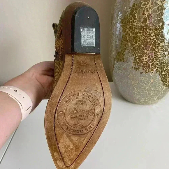 Golden Goose Santiago Snake Embossed Western Boot - Picture 13 of 16